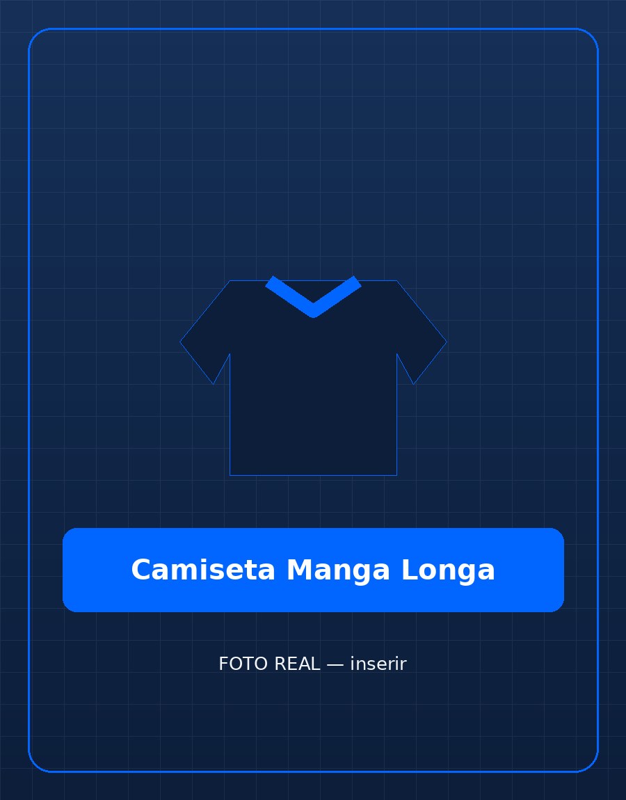 Camiseta manga longa de uniforme escolar