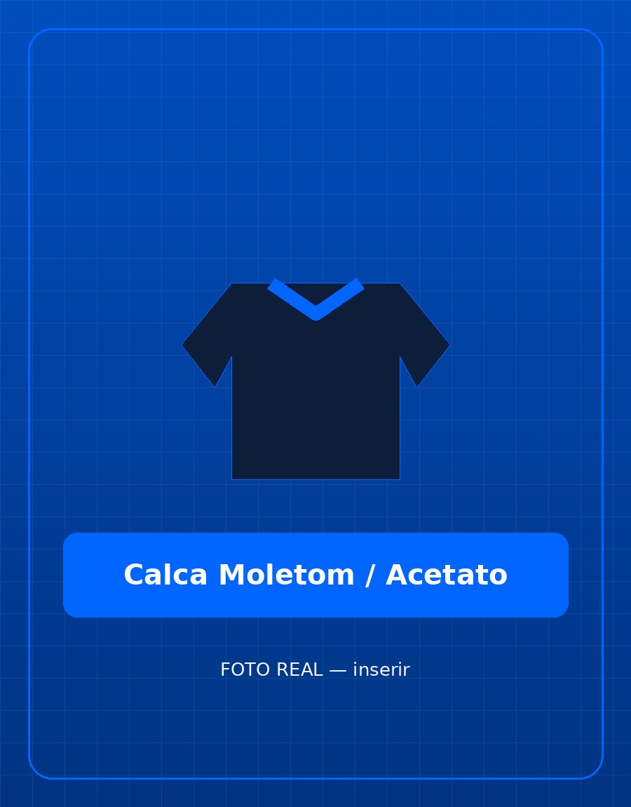 Calça de uniforme escolar em moletom ou acetato