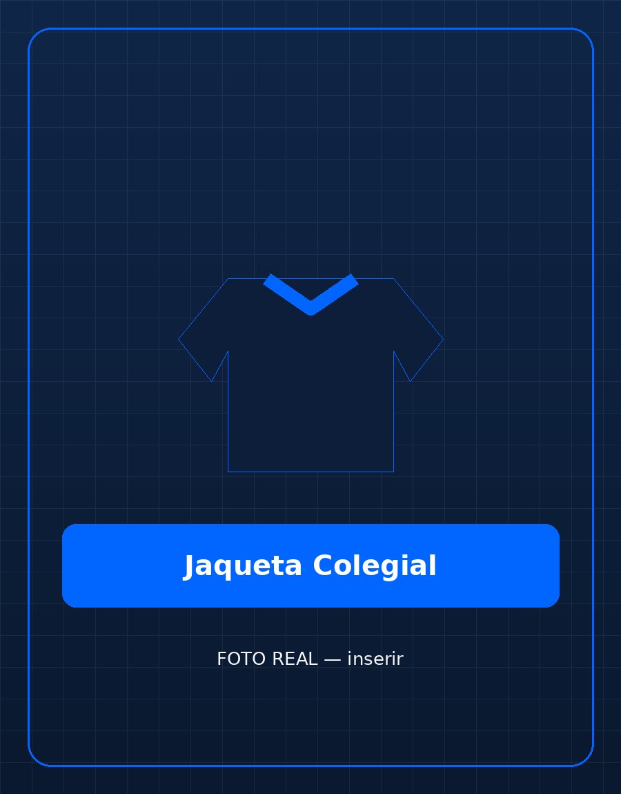 Jaqueta colegial de uniforme escolar